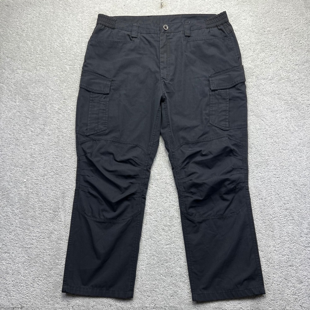 Free Soldier Cargo Pants Mens 38x28 Black Tactical Ripstop‎ Utility Workwear